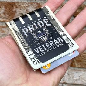 Rainbow Anodized Titanium Money Clip - Slim Stainless Steel Design, Perfect Groomsmen Gift 14 thumbnail image